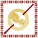 Martisor Bratara Argint 925 Placat Aur 24K Bebe Fata