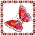 Martisor Unicat Brosa Coral Butterfly