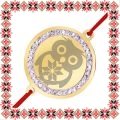 Bratara Inox Banut Pietre Bufnita Motive Traditionale Auriu