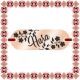 Martisor Bratara Inox Placuta Rose Gold Nume Hara