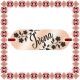 Martisor Bratara Inox Placuta Rose Gold Nume Ivona