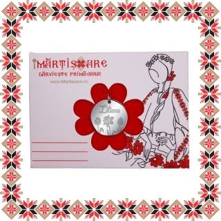 Martisor Pandantiv Inox Banut Argintiu Nume Liliana