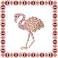 Martisor Brosa Flamingo Pietre