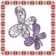 Martisor Brosa Pereche de Fluturasi