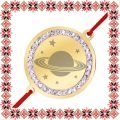 Bratara Inox Banut Pietre Planeta Saturn Auriu
