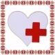 Martisor Brosa Inima Cruce Rosie