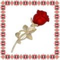 Martisor Brosa Floare de Trandafir Rosu