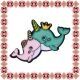 Martisor Brosa Balene Unicorn