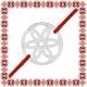 Martisor Bratara Argint 925 Placat Rodiu Alb Cerc Floare