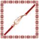 Martisor Bratara Argint 925 Placat Aur Roz 18K Pana Eleganta