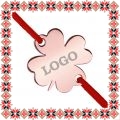 Martisor Bratara Inox Trifoi Rose Gold Personalizat Logo