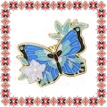 Martisor Brosa Fluture Albastru Floare
