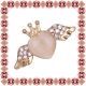 Martisor Brosa Aurie Inimioara cu Aripi