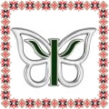 Martisor Brosa Argintie Fluture Simbol Psihologie