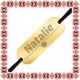 Martisor Bratara Inox Placuta Aurie Barbati Nume Natalie