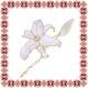 Martisor Brosa Crin Alb