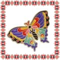 Martisor Brosa Fluture Multicolor
