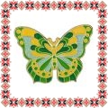 Martisor Brosa Fluture Verde