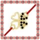 Martisor Bratara Argint 925 Placat cu Aur 24K Trifoi Cristale Gavbari