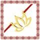 Martisor Bratara Argint 925 Placat Aur 24K Floare de Lotus
