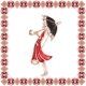 Martisor Brosa Lady in Red