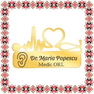 Martisor Personalizat Brosa Inox Stetoscop Doctor ORL