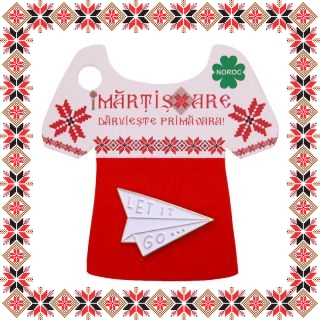 Martisor Brosa Avion de Hartie