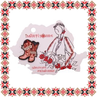 Martisor Brosa Cizme Cowboy