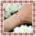 Martisor Bratara Inox Inima Argintie Prietenie