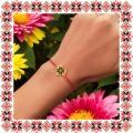 Martisor Bratara Inox Inima Aurie Motive Traditionale
