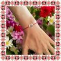 Martisor Bratara Inox Inima Rose Gold Chakra Coroanei