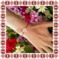 Martisor Bratara Inox Inima Rose Gold Te Iubesc