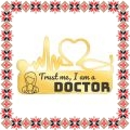 Martisor Brosa Inox Stetoscop Trust me Doctor