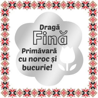 Martisor Brosa Inox Floare Argintie Urare Fina