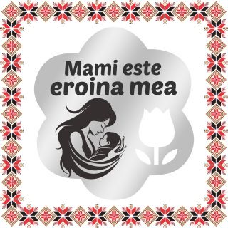 Martisor Brosa Inox Floare Argintie Mami Eroina