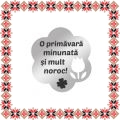 Martisor Brosa Inox Floare Argintie Primavara Minunata