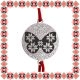 Martisor Bratara Inox Praf de Stele Banut Argintiu Fluture Motive Traditionale