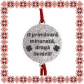 Martisor Bratara Inox Praf de Stele Banut Argintiu Draga Bunica