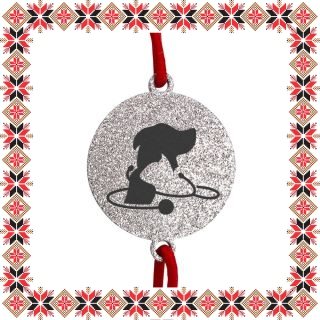 Martisor Bratara Inox Praf de Stele Banut Argintiu Medic Veterinar