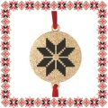 Martisor Bratara Inox Praf de Stele Banut Auriu Motive Traditionale