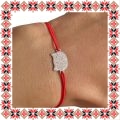 Martisor Bratara Inox Praf de Stele Pisica Argintie