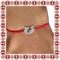 Martisor Bratara Inox Praf de Stele Pisica Argintie Unicorn