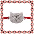 Martisor Bratara Inox Praf de Stele Pisica Argintie Prietenie