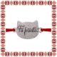 Martisor Bratara Inox Praf de Stele Pisica Argintie Fii Fericita