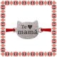 Martisor Bratara Inox Praf de Stele Pisica Argintie Te Iubesc Mama