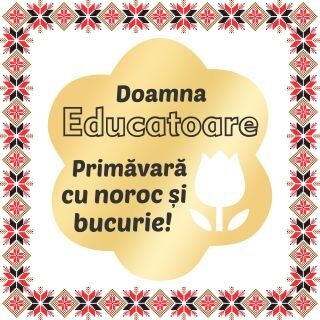 Martisor Brosa Inox Floare Aurie Urare Educatoare