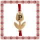 Martisor Bratara Inox Praf de Stele Lalea Aurie Initiala P