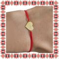 Martisor Bratara Inox Praf de Stele Inima Aurie