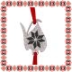 Martisor Bratara Inox Praf de Stele Ghiocel Argintiu Motive Traditionale