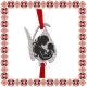 Martisor Bratara Inox Praf de Stele Ghiocel Argintiu Silueta Mama